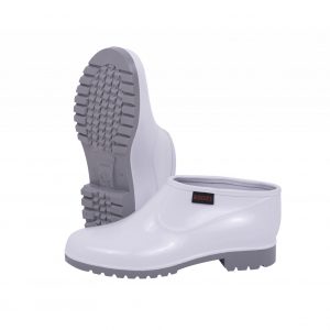 FOOD PROCESSING, MARINA, WHITE GREY SLIP ON SHOE + NITRILE