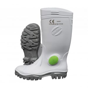 FORESTRY, STIMELA, WHITE GREY STEEL TOE + MIDSOLE GUMBOOT
