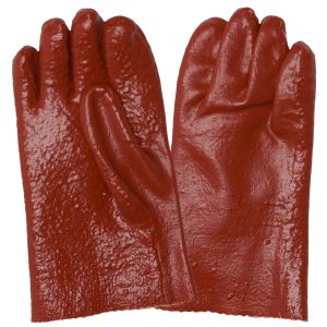 GLOVE RED HEAVY DUTY PVC 801K